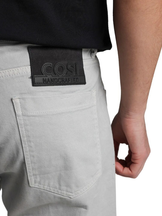 Herren Jeanshose Gekürzte mit Entspannt Verjüngt Anwendung Graue