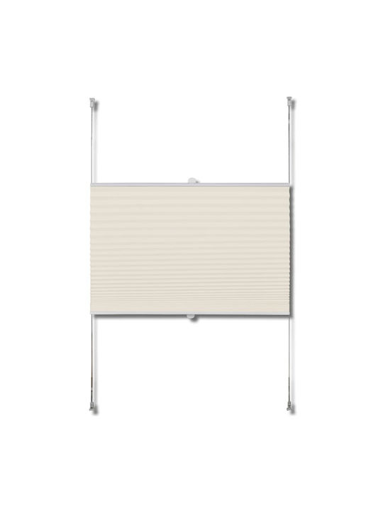Cream Pleated Shade System 90 X 200 Hectare - Cream