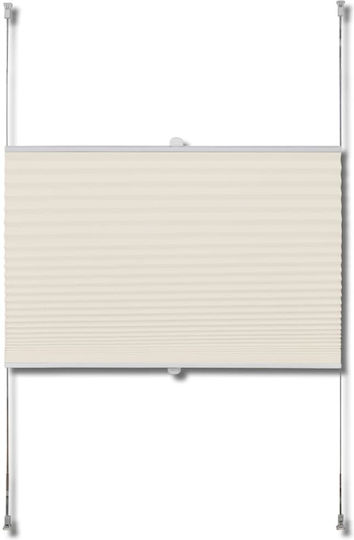 Cream Pleated Shade System 90 X 200 Hectare - Cream