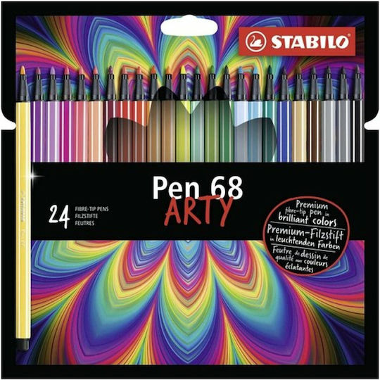 Stabilo Pen 68 Arty Markers 1mm Stabilo Pen 68 ARTY No color reference found. 24pcs