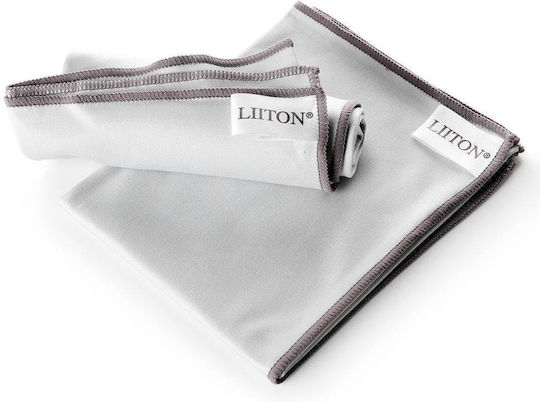 Liiton Чаена кърпа в Сив Цвят 50x31см 2бр