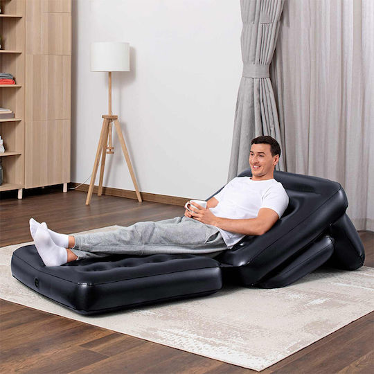 Bestway Inflatable Chair Black 191 X 38 X 25 Cm