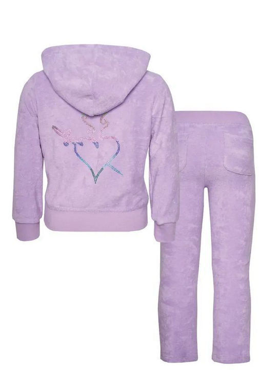 SugarFree Kids Sweatpants Set Lilac 2pcs