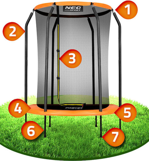 NEO Sport Kids Trampoline 150cm with Net