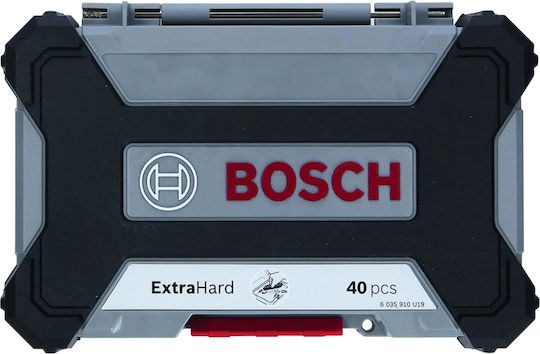 Set de burghie Bosch Professional, 40 piese (pick and click, capete de șurubelniță extra dure, cu suport universal) - Exclusiv Amazon