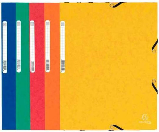Exacompta Folder Prespan with Rubber Band and Ears for Paper A4 Multicolour 10pcs