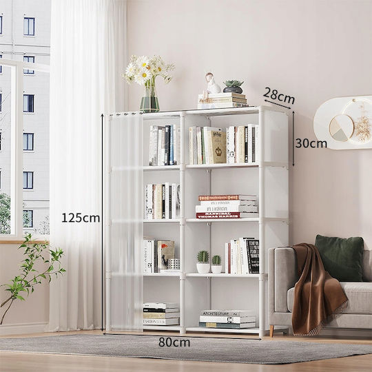 Doppeltür Kleiderschrank Schieben Ecru 80x28x125cm