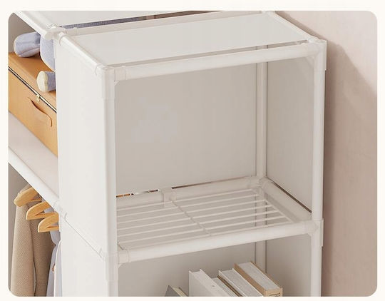 Doppeltür Kleiderschrank Schieben Ecru 80x28x125cm