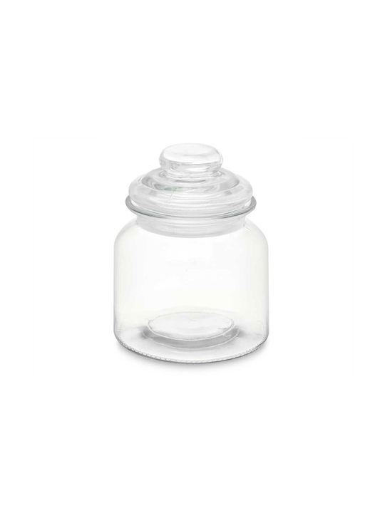 Vivalto Set 12pcs Jars General Use with Lid Glass 600ml