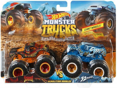 Hot Wheels Monster Trucks Set Spielzeugautos Monster Truck (Verschiedene Designs) 2 Stück