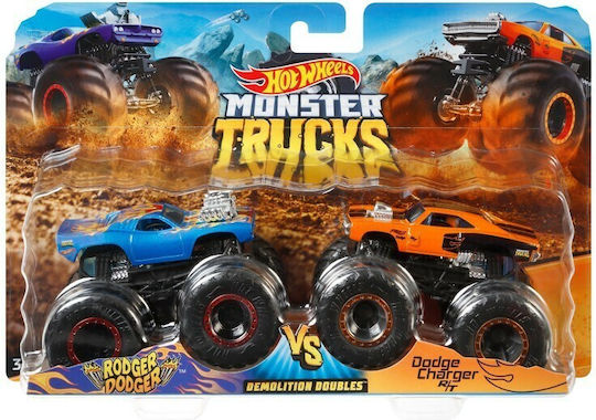 Hot Wheels Monster Trucks Cars Set Assorted 1:64 Monster Truck For 3+ Years (Various Designs) 2 pcs