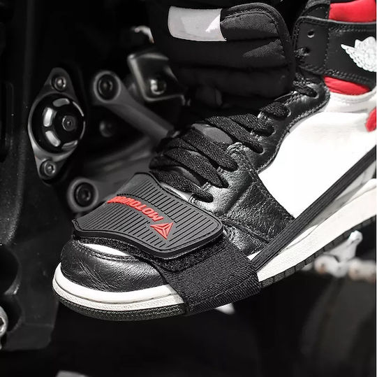 Motowolf Protecție pentru pantof pentru maneta de schimbare a vitezelor a motocicletei Negru