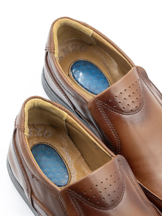 Cosi Shoes Δερμάτινα Ανδρικά Μοκασίνια σε Ταμπά Χρώμα