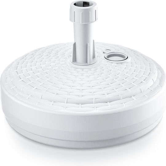 Prosperplast Umbrella Base Water - Sand Plastic 30-30mm 10lt Round White