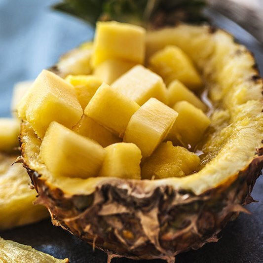 Pineapple Dried In Cubes Thailand 500 Gr