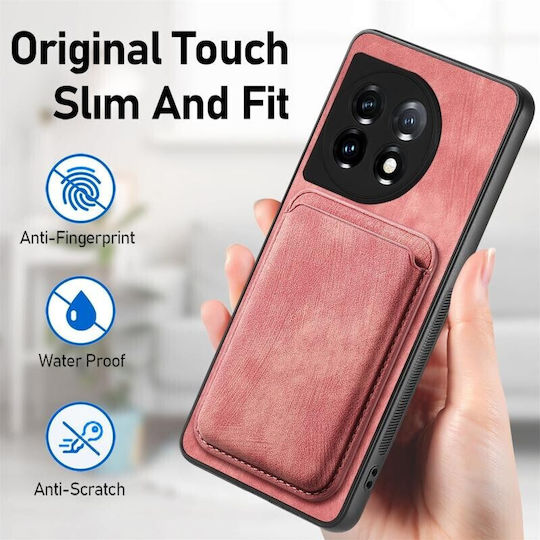 Card Magnetic Wallet Πλαστικό Ροζ (OnePlus 12)