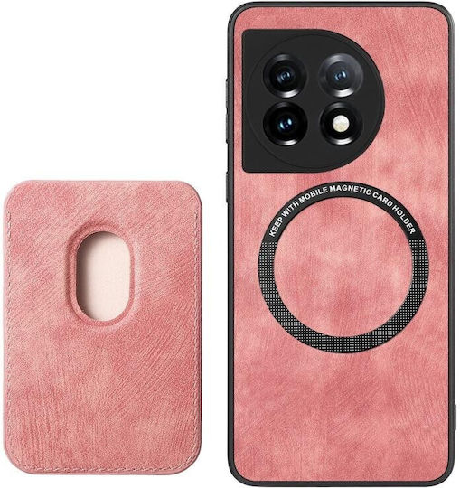 Card Magnetic Wallet Πλαστικό Ροζ (OnePlus 12)
