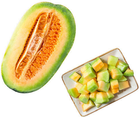 Thailändische Melonen getrocknete Würfel 5cm Thailand 50g