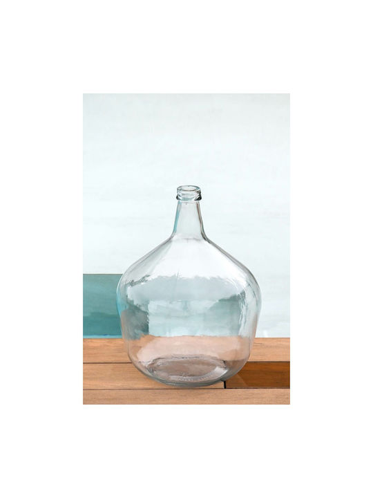 Home Esprit Transparent Recycled Glass Vase 31 X 31 X 43 Cm