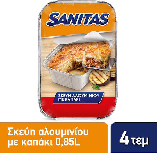 Sanitas Σκεύος μιας Χρήσης 9.3cm 4τμχ