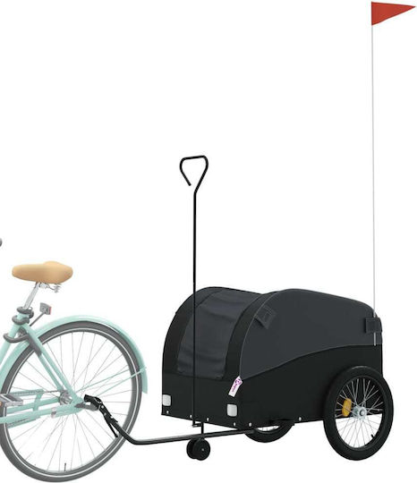 Vidaxl Remorcă Pentru Bicicletă Negru 45 Kg Fier