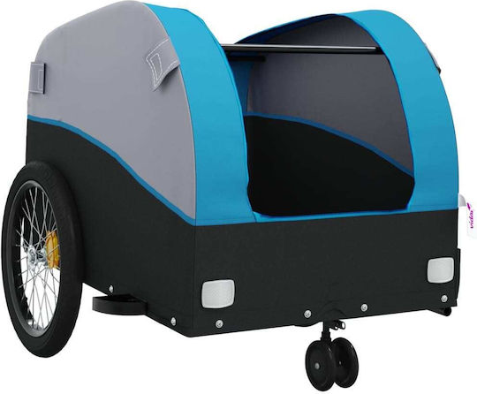 Vidaxl Anhänger Fahrradzubehör Schwarze Blaue 30 Kilo Eisen