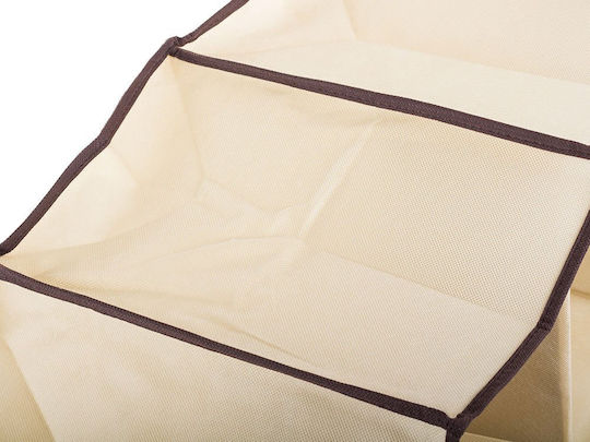 Plastic Atârnare Sac de Depozitare pentru Haine în Culoare Ecru 30x30x100cm 1buc