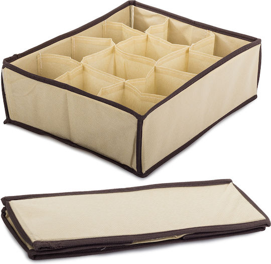 Organizer und Schubladenteiler in Ecru Farbe 30x25x10cm