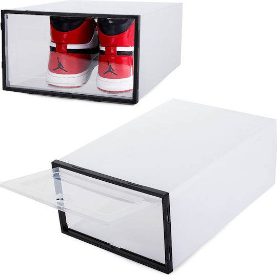Plastic Casetă pentru Pantofi în Culoare Alb 34.5x24x14cm 1buc