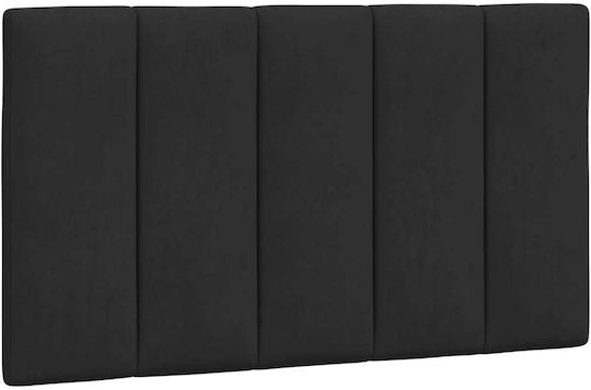 vidaXL Back Cushion For Fabric Black Bed Headboard 80x45cm
