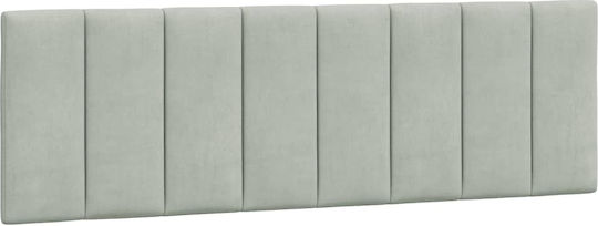 vidaXL Back Cushion for Fabric Bed Headboard Light Gray 160x45cm