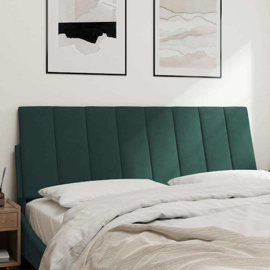 vidaXL Fabric Back Cushion Dark Green 120x45cm for Bed Headboard