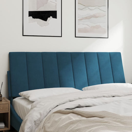 vidaXL Fabric Bed Headboard Cushion Blue 120x45cm