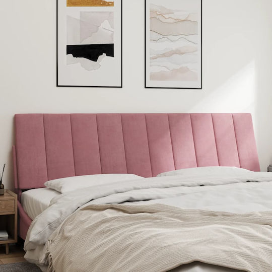 vidaXL Μαξιλάρι για Κεφαλαρι Υφασμάτινο Ροζ 180x45cm