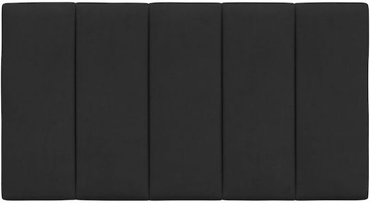 vidaXL Back Cushion For Fabric Black Bed Headboard 80x45cm