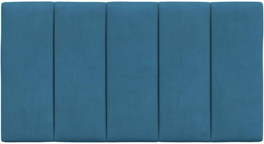 vidaXL Fabric Bed Headboard Cushion Blue 80x45cm