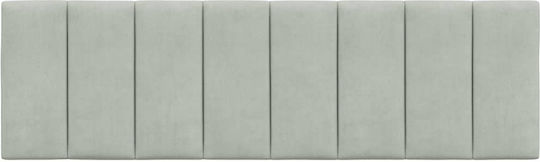 vidaXL Back Cushion for Fabric Bed Headboard Light Gray 160x45cm