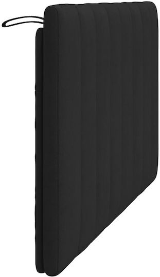 vidaXL Headboard Cushion Fabric Black 120x45cm