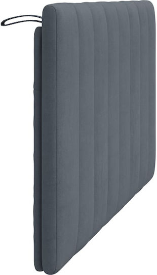 vidaXL Fabric Back Cushion for Bed Headboard Dark Gray 120x45cm