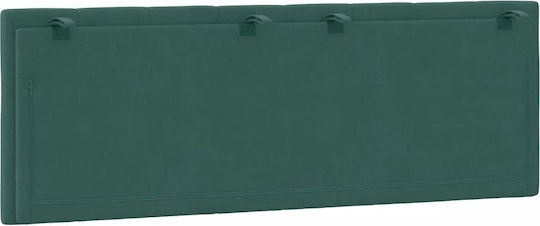 vidaXL Fabric Back Cushion Dark Green 120x45cm for Bed Headboard