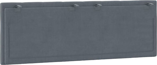vidaXL Fabric Back Cushion for Bed Headboard Dark Gray 120x45cm