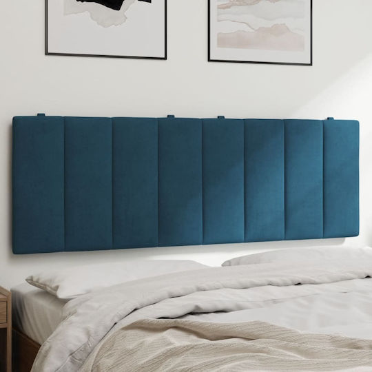 vidaXL Fabric Bed Headboard Cushion Blue 120x45cm
