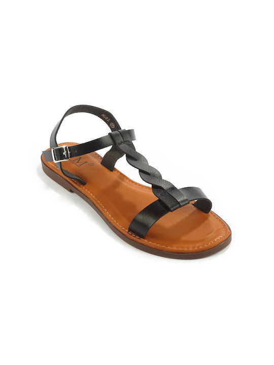 Ancient Greek sandal with plexus Fshoes 8093.00 - Fshoes - Black