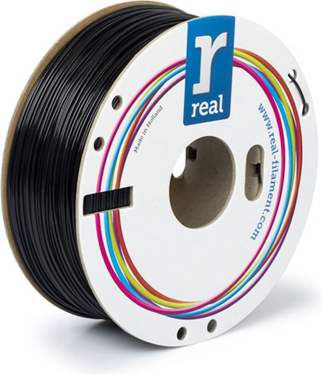 Real Filament PETG 3D Printer Filament 1.75mm Black 1kg 1pc Spool