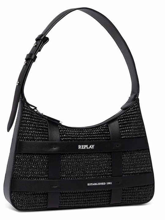 Replay Damen Tasche Schulter Schwarz