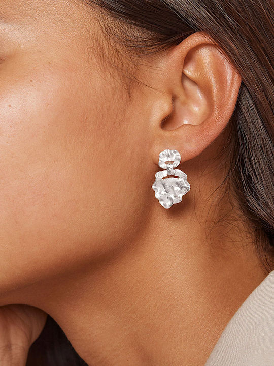 Enamel Earrings Windy Small E290sm 925 Ασήμι