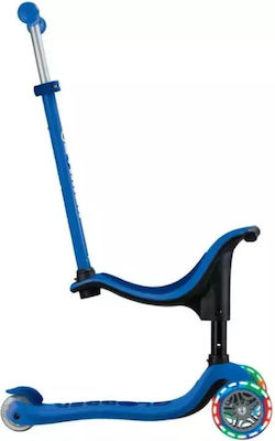 Globber Kinderroller Go.up Sporty Lights 3-Rad mit Sitz Blau