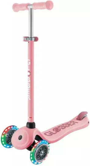 Globber Kids Scooter Go.up Sporty Lights 3-Wheel with Seat for 3+ Years Pink