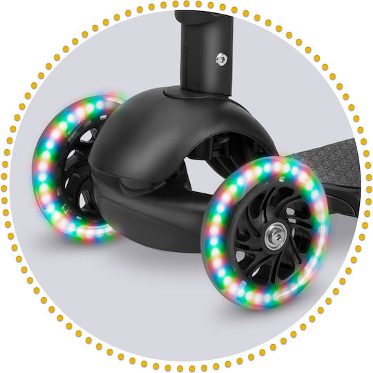 Ricokids Kinderroller Cubi 3-Rad mit Sitz Schwarz