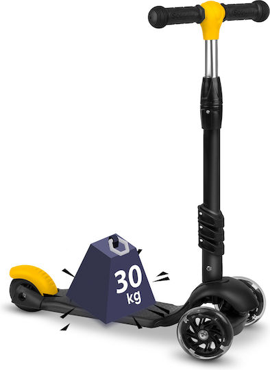 Ricokids Kinderroller Cubi 3-Rad mit Sitz Schwarz